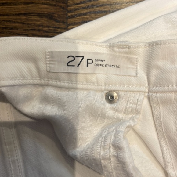 Banana Republic Premium White Denim jean’s 27p Skinny - Picture 3 of 4
